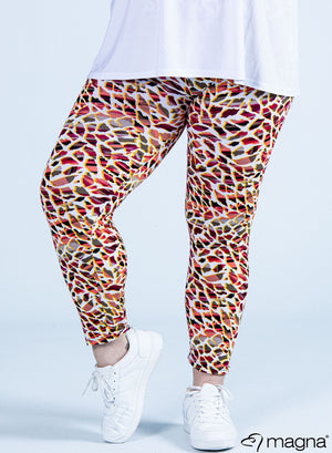 Magna Viskose Legging Rocks D. Fuchsia