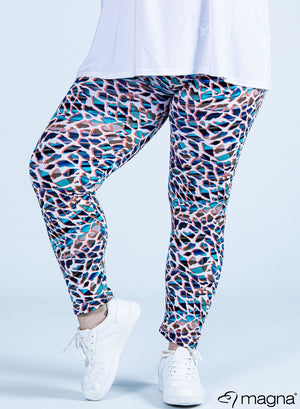 Magna Viskose-Leggings Rocks Blau