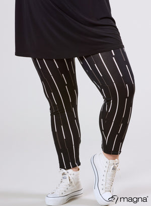 Magna Viskose-Leggings mit vertikaler Linie DSN
