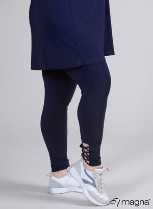 Magna X-Strap Legging Navy