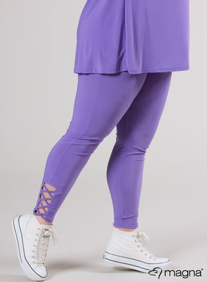 Magna X-Strap Leggings Lila