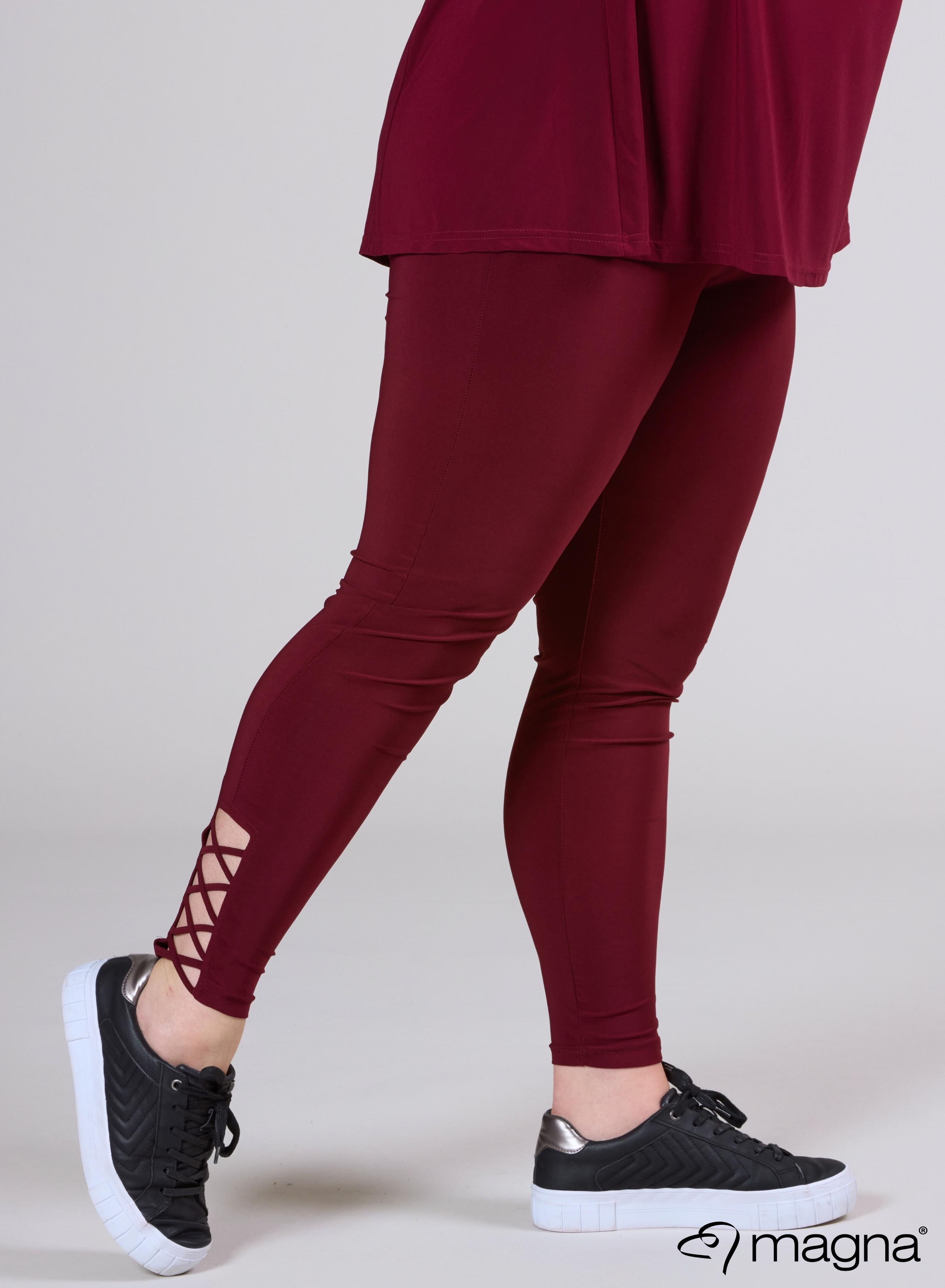 Magna X-Strap Legging Wine Red