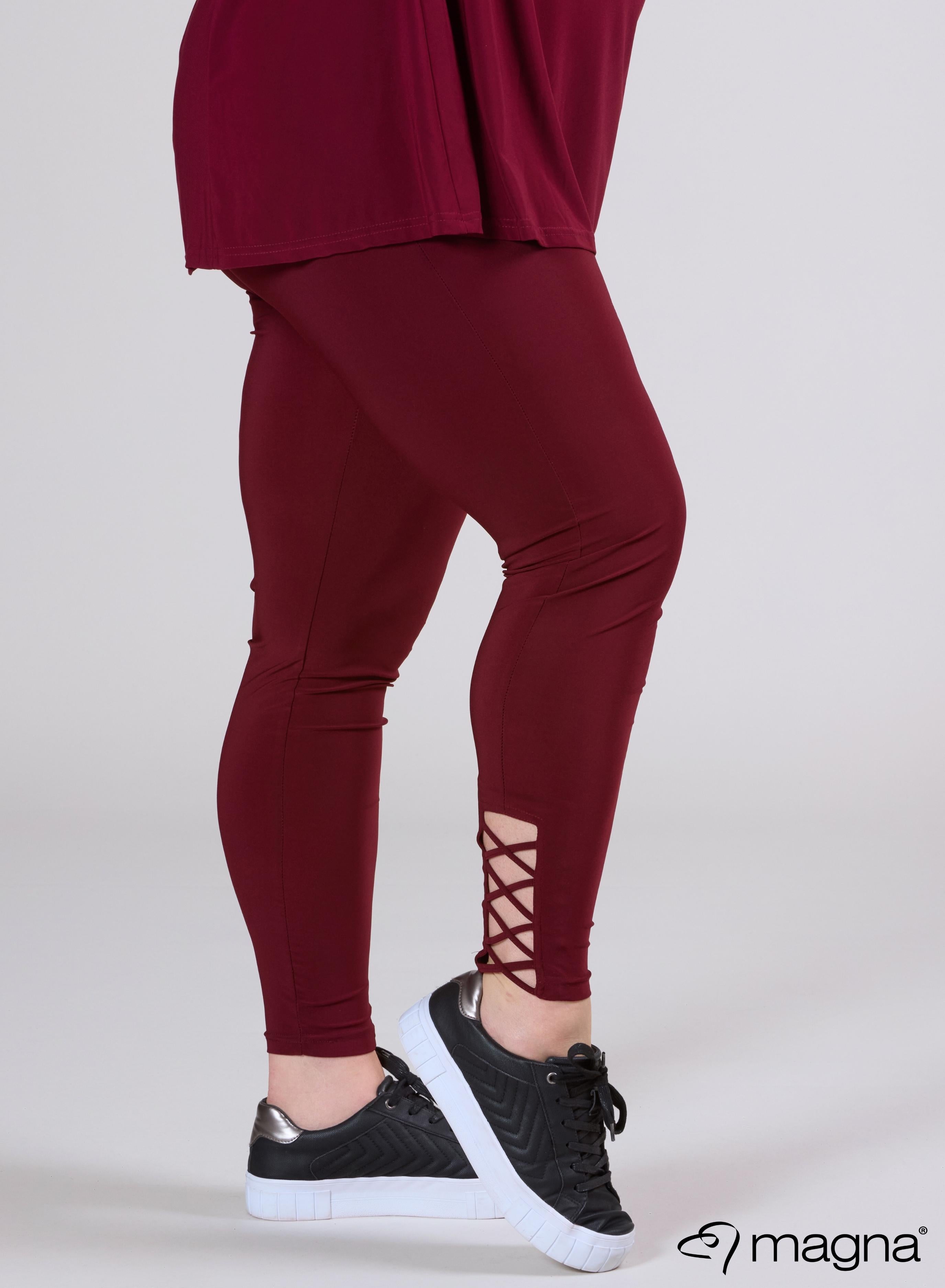 Magna X-Strap Legging Wine Red