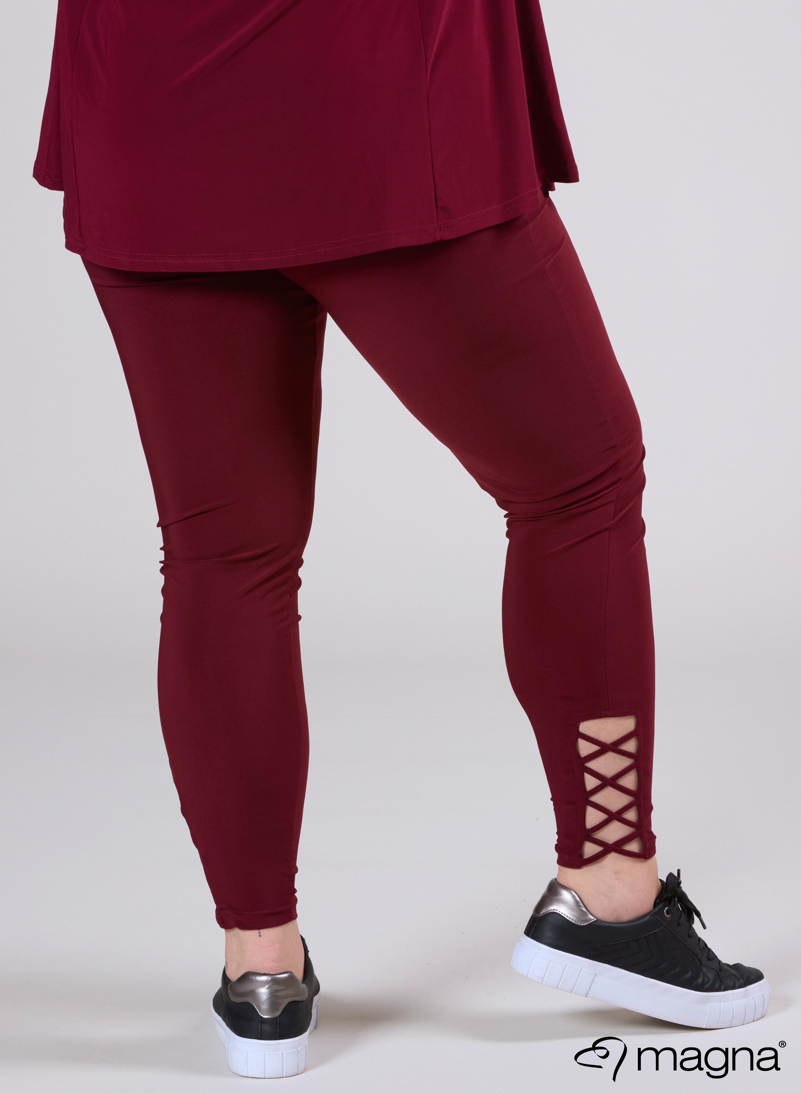 Magna X-Strap Legging Wine Red