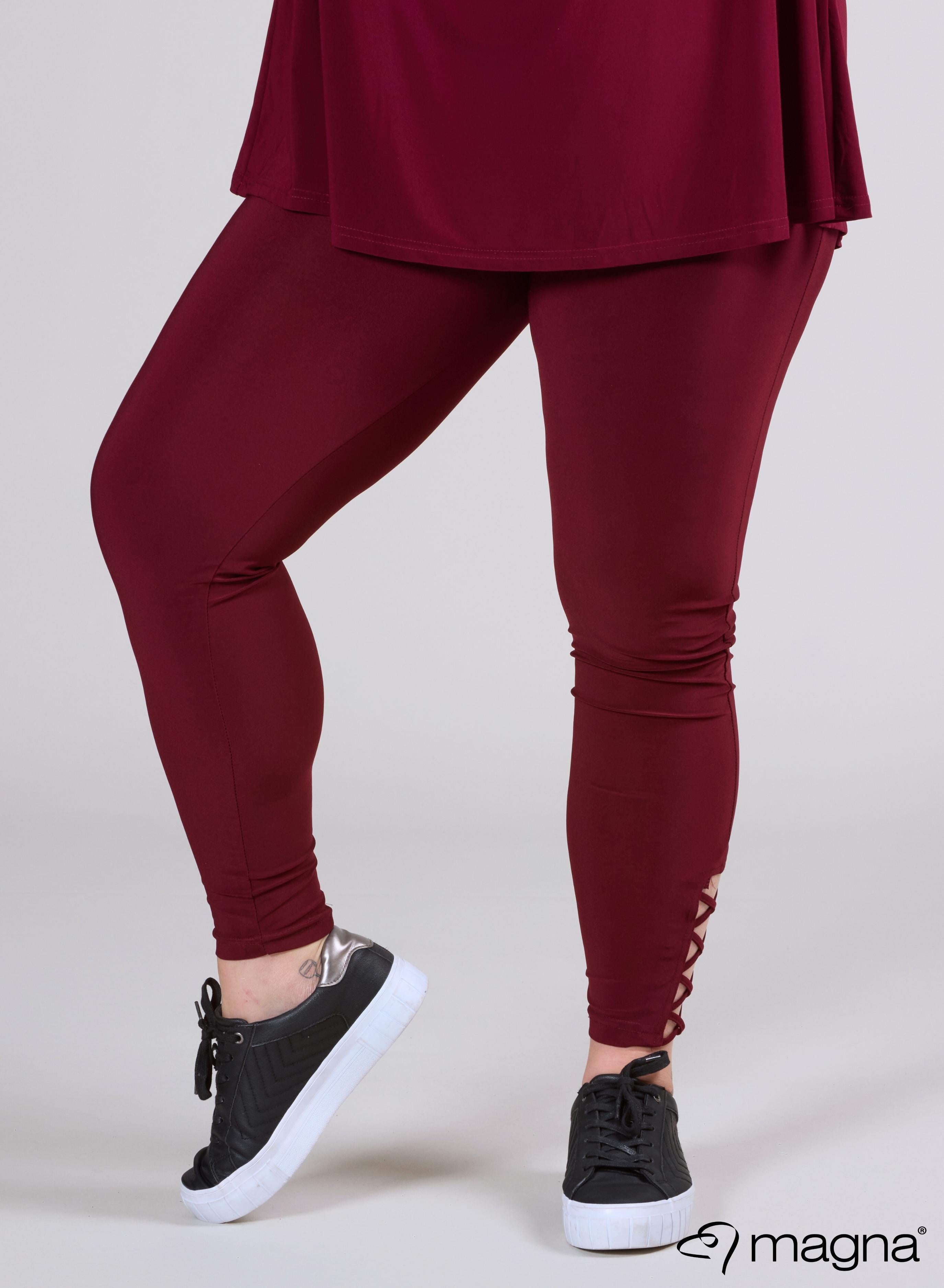 Magna X-Strap Legging Wine Red