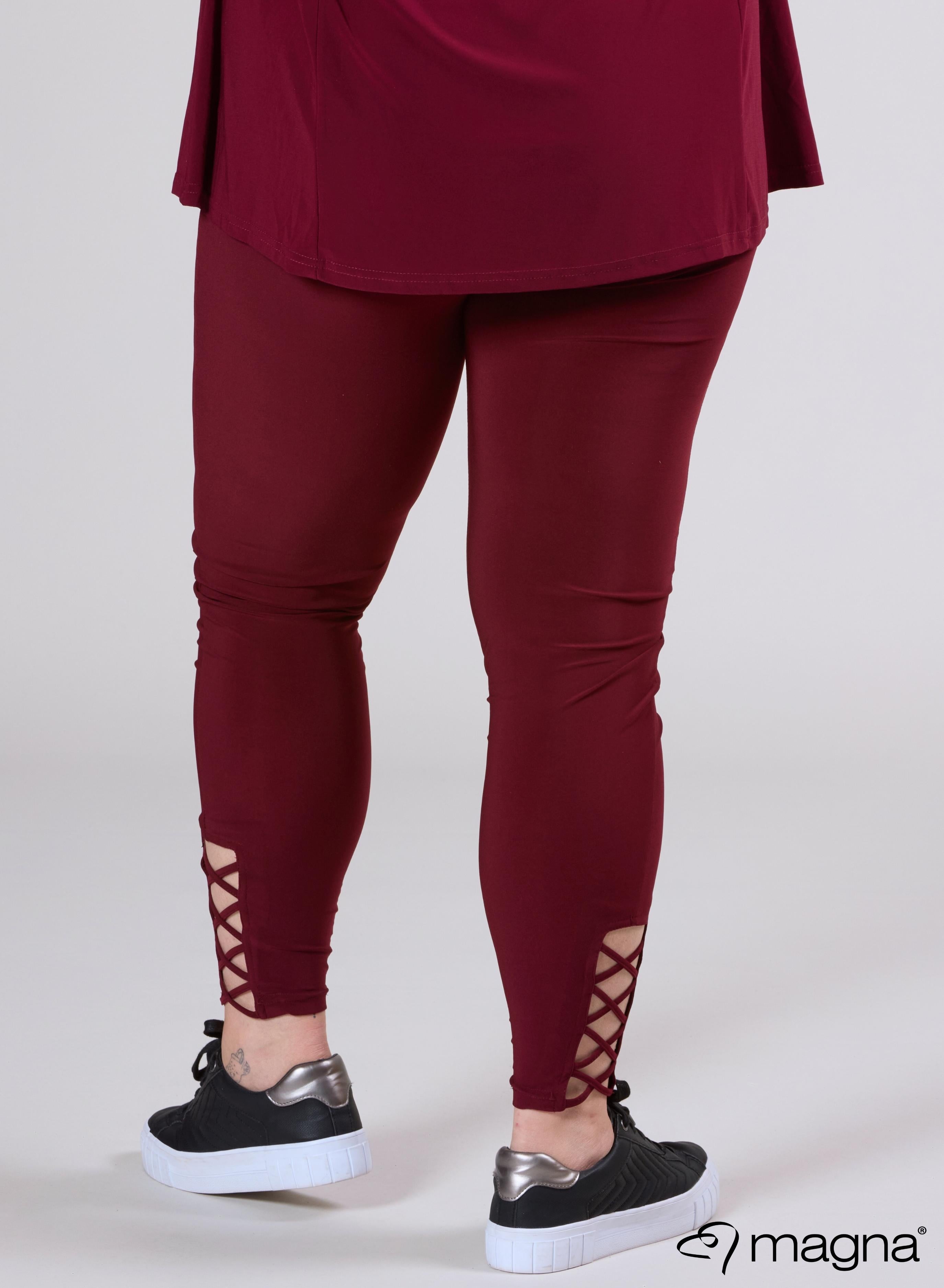 Magna X-Strap Legging Wine Red