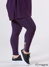 Magna X-Strap Legging Dark Purple