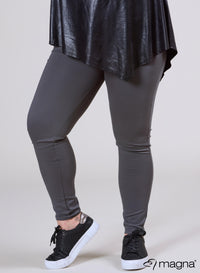 Magna High Waist Stretchy Warm Heavy Legging D. Grey