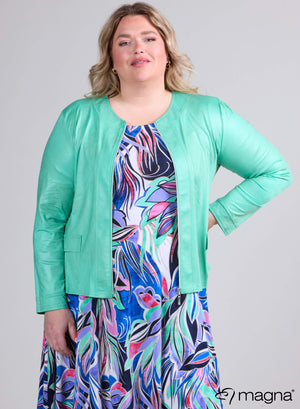 Magna Leather Look Jacket Mint