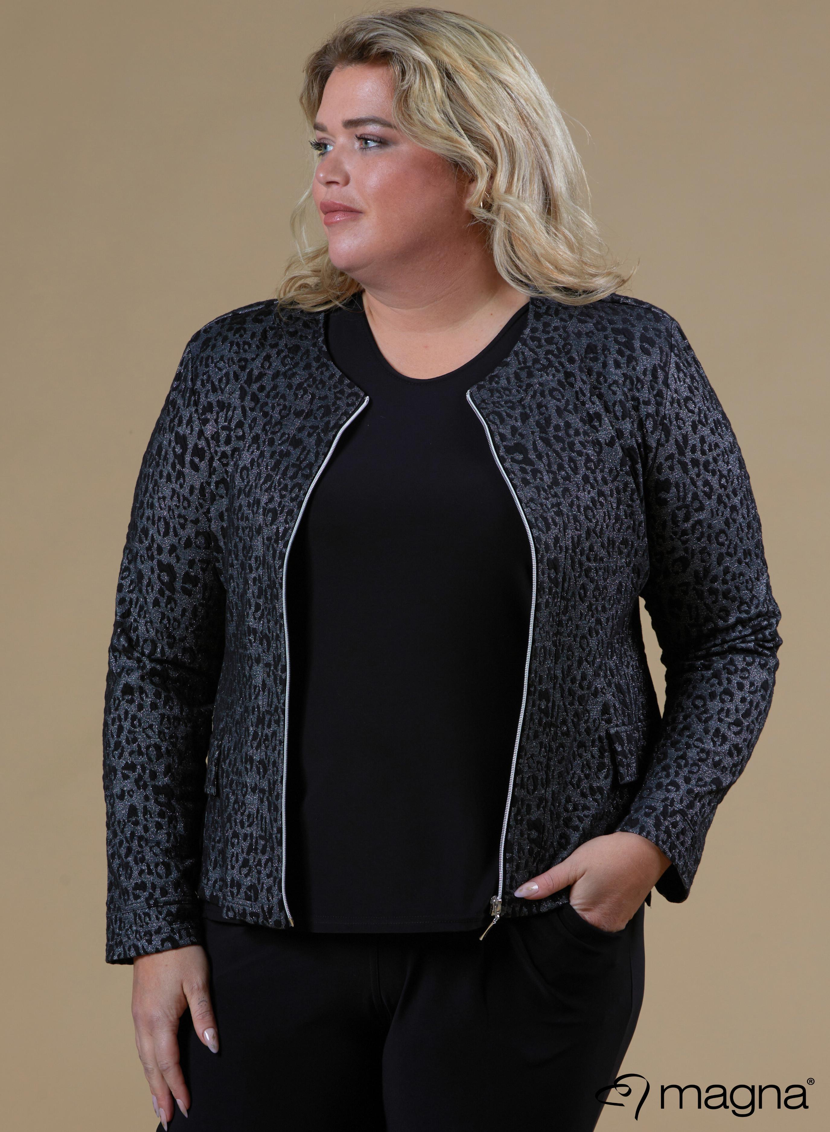 Magna Glitter Jacket Animal Print