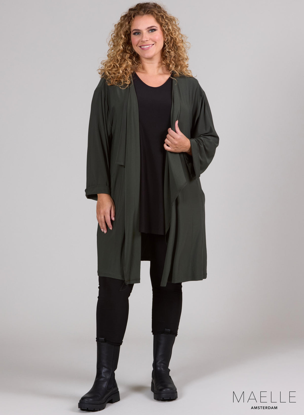 Maelle Wasserfall-Abdeckung Khaki