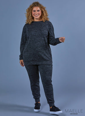 Maelle Warmes Loungewear-Set Schwarz