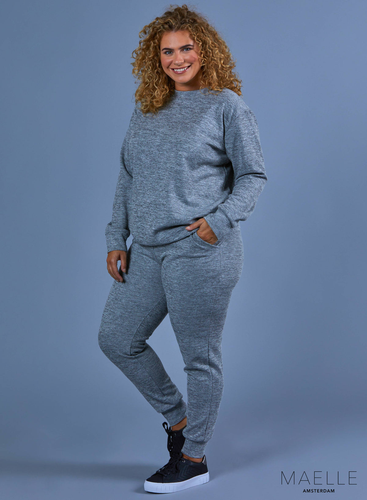 Maelle Warmes Loungewear-Set Silber