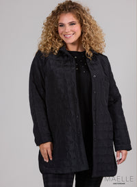 Maelle Padded Oversizes Jacket Black