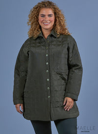 Maelle Padded Oversizes Jacket Khaki