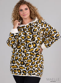 Maelle Hoody Knit Leo Yellow