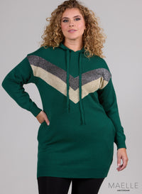 Maelle Arrow Hoody Bottle Green