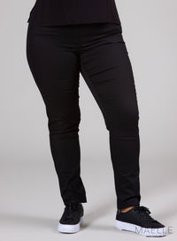 Maelle Viscose Cotton Trouser Black