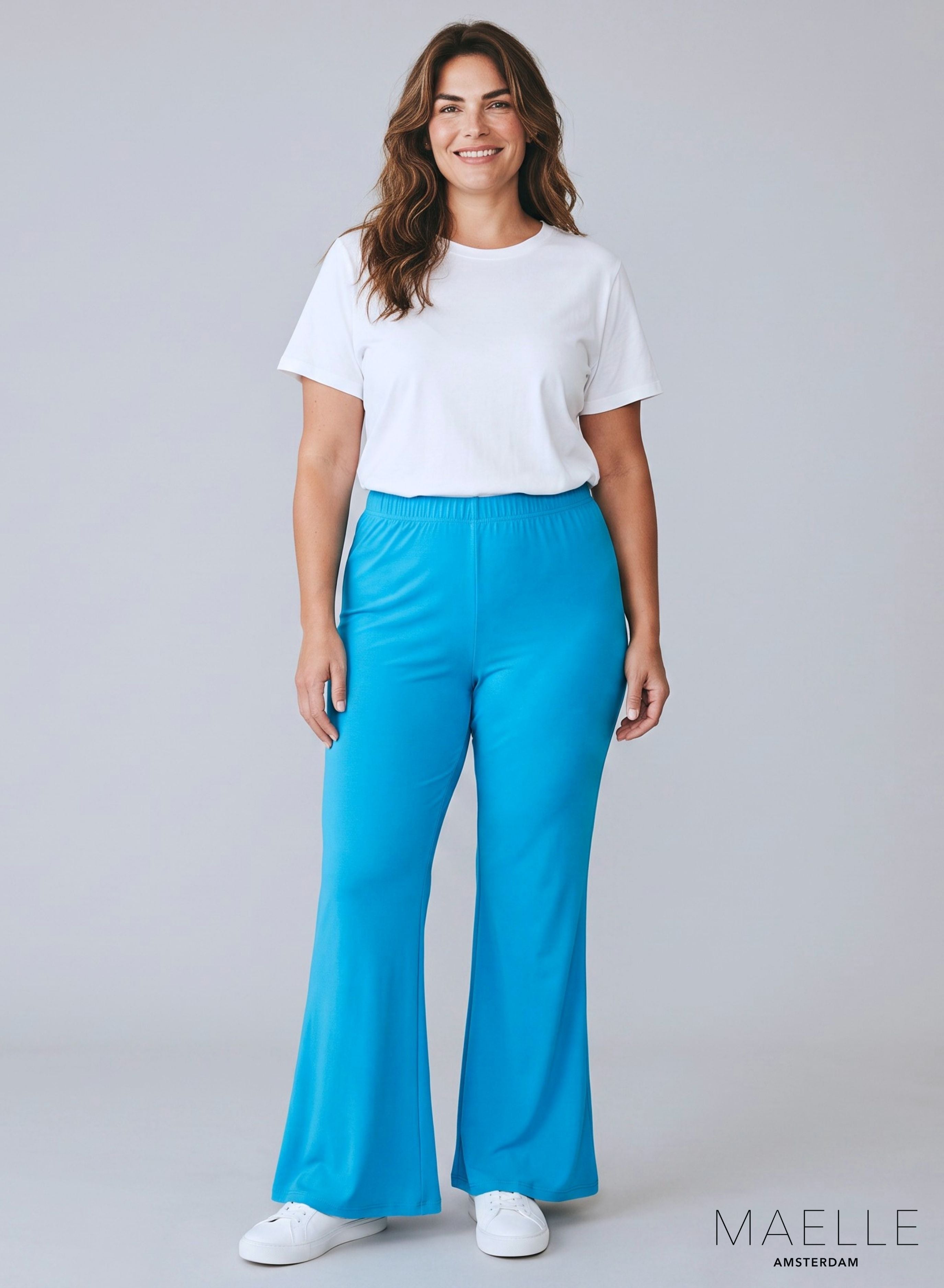 Maelle Ausgestellte Hose Türkis