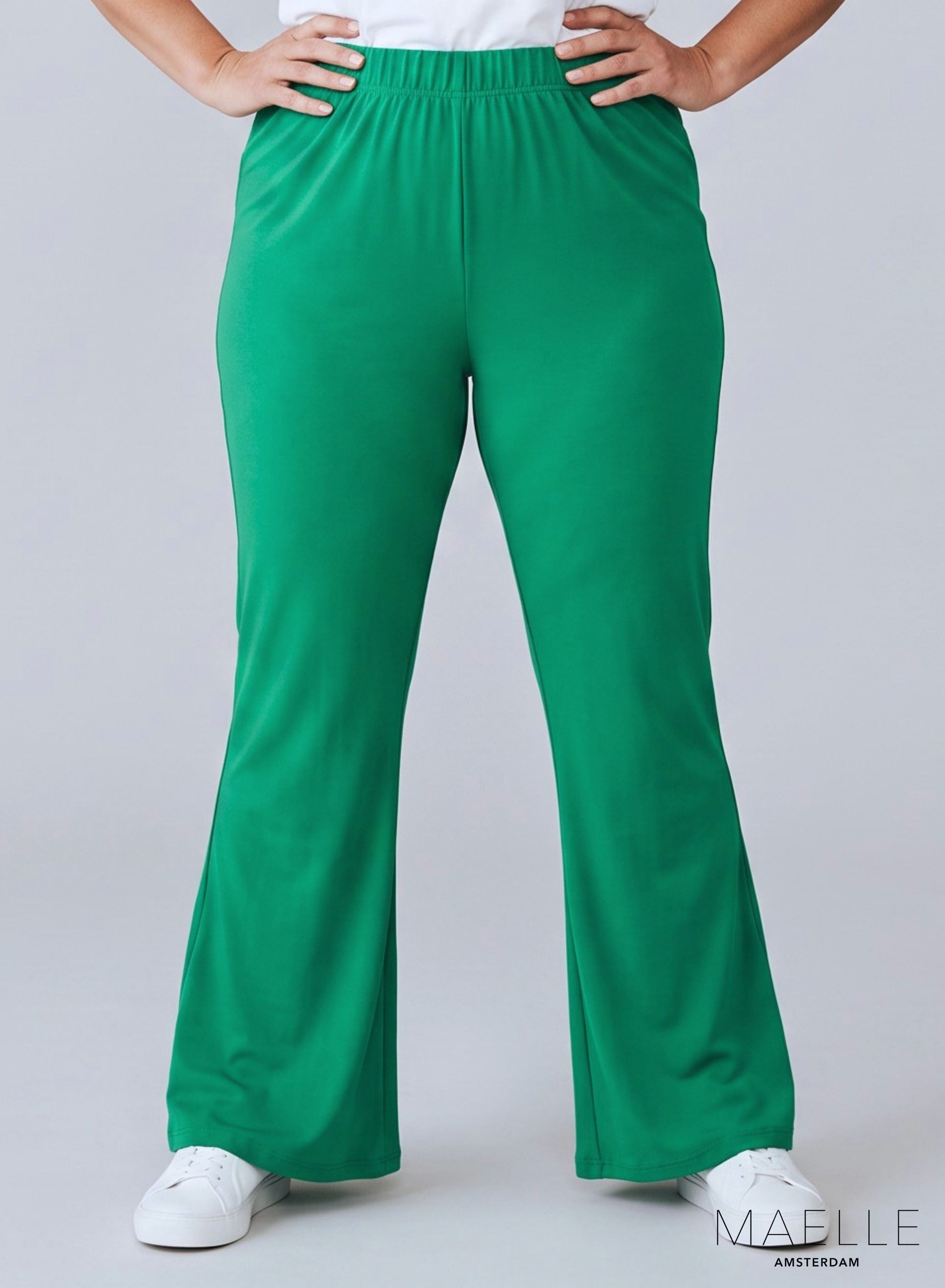 Maelle flared broek Brazilië groen