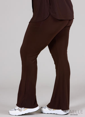 Maelle flared broek bruin