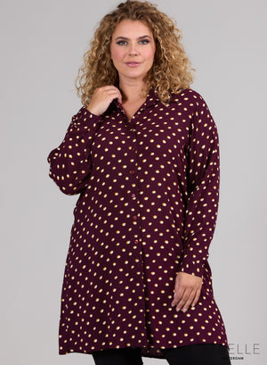 Maelle Light Viskose Knopfleiste Muster 934-032