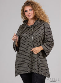 Maelle Warm Tunic Hoody Beehive Sand