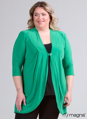 Magna-vormig vest, bosgroen