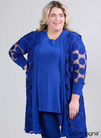 Magna Net Design Vest Koningsblauw