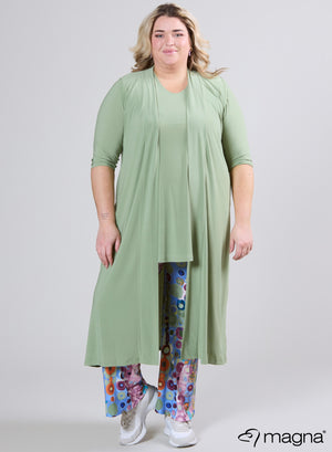 Magna Long Vest with Pockets L. Khaki