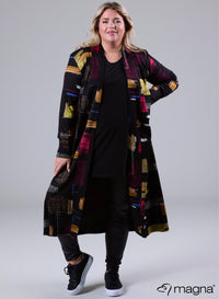 Magna Warm Long Cover Block Art Black