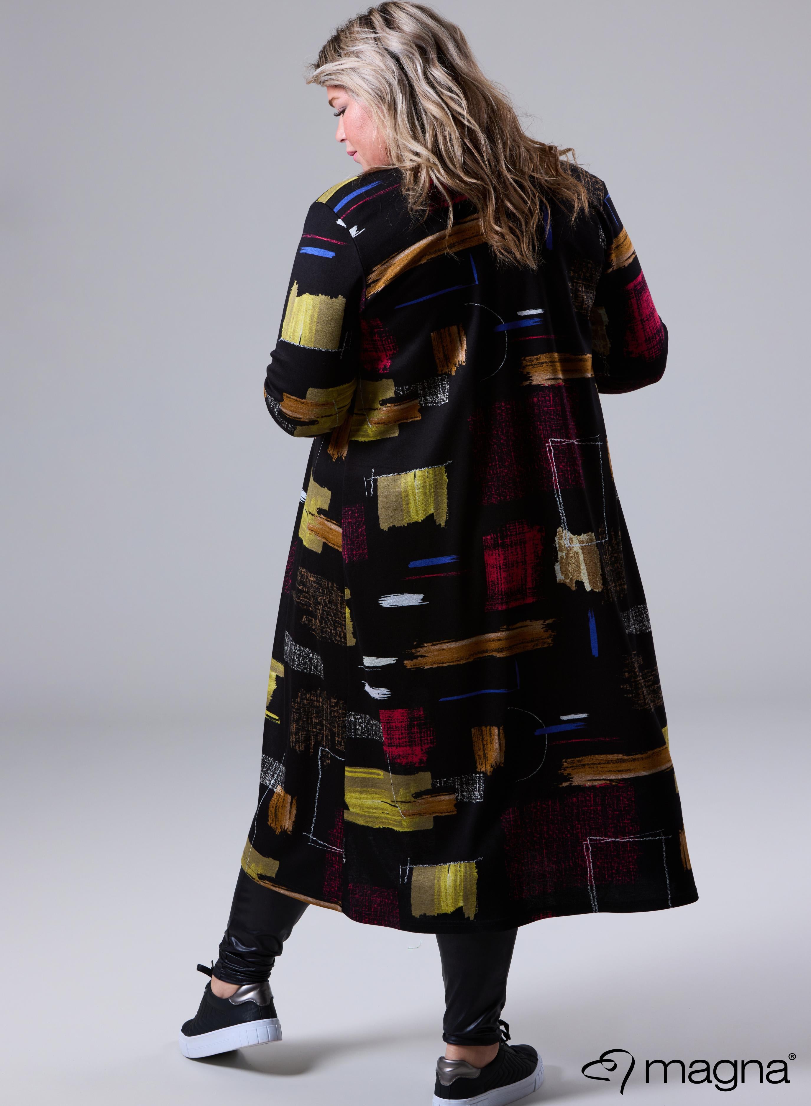 Magna Warm Long Cover Block Art Black