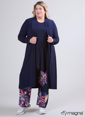 Magna Maxi-Cardigan, Marineblau