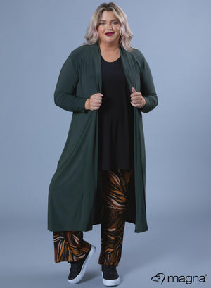 Magna Maxi-Cardigan Khaki