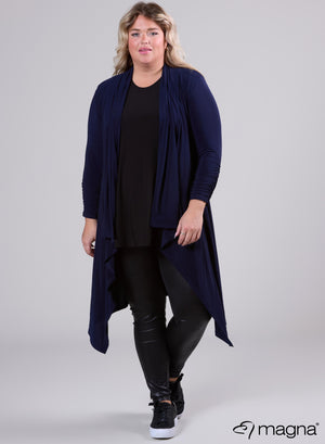 Magna Edgy Cardigan Marineblauw