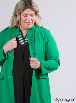 Magna Open Blazer met knoopdetails, Brazilië groen