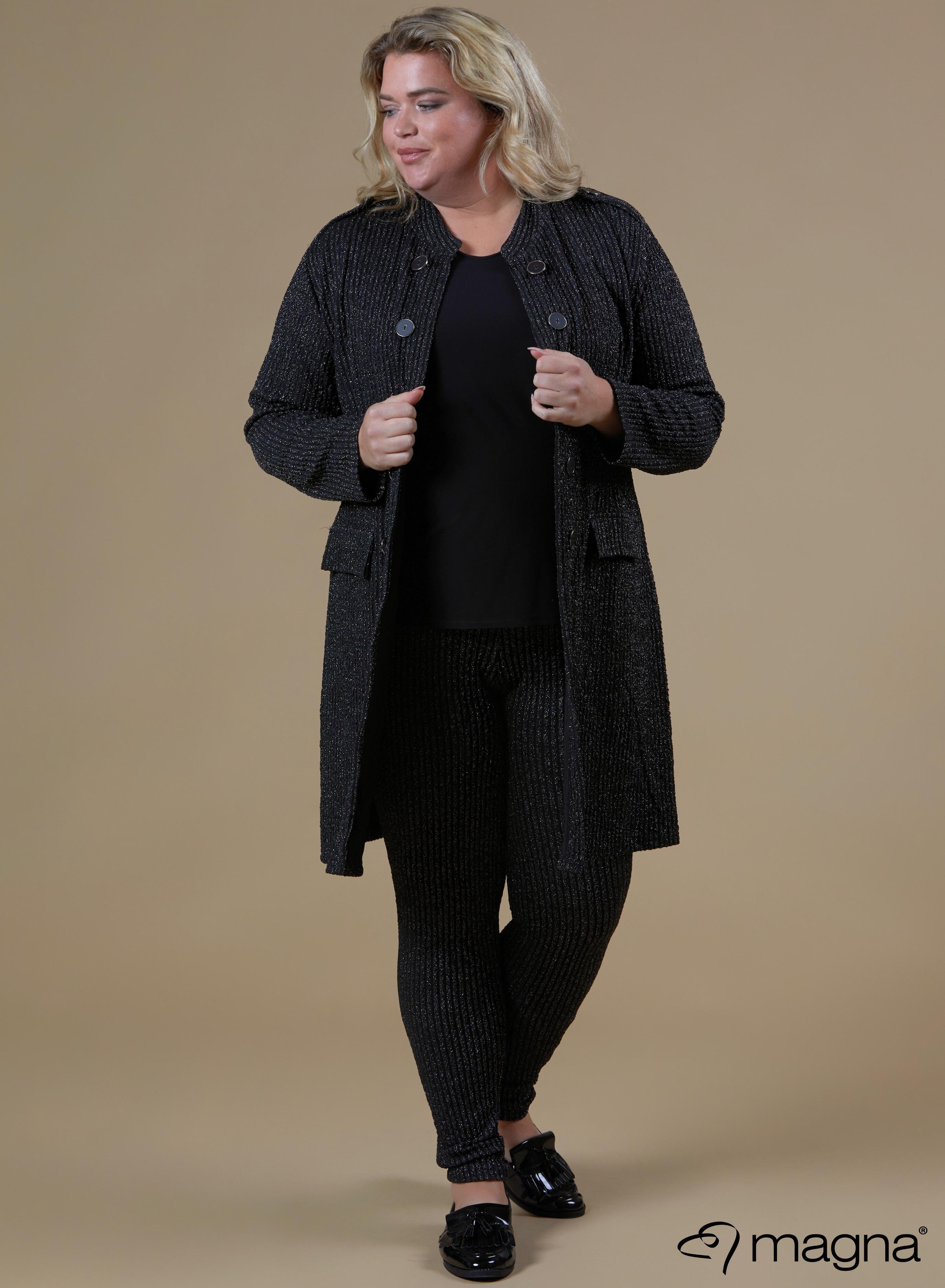 Magna Blazer Glitter Striped Pattern