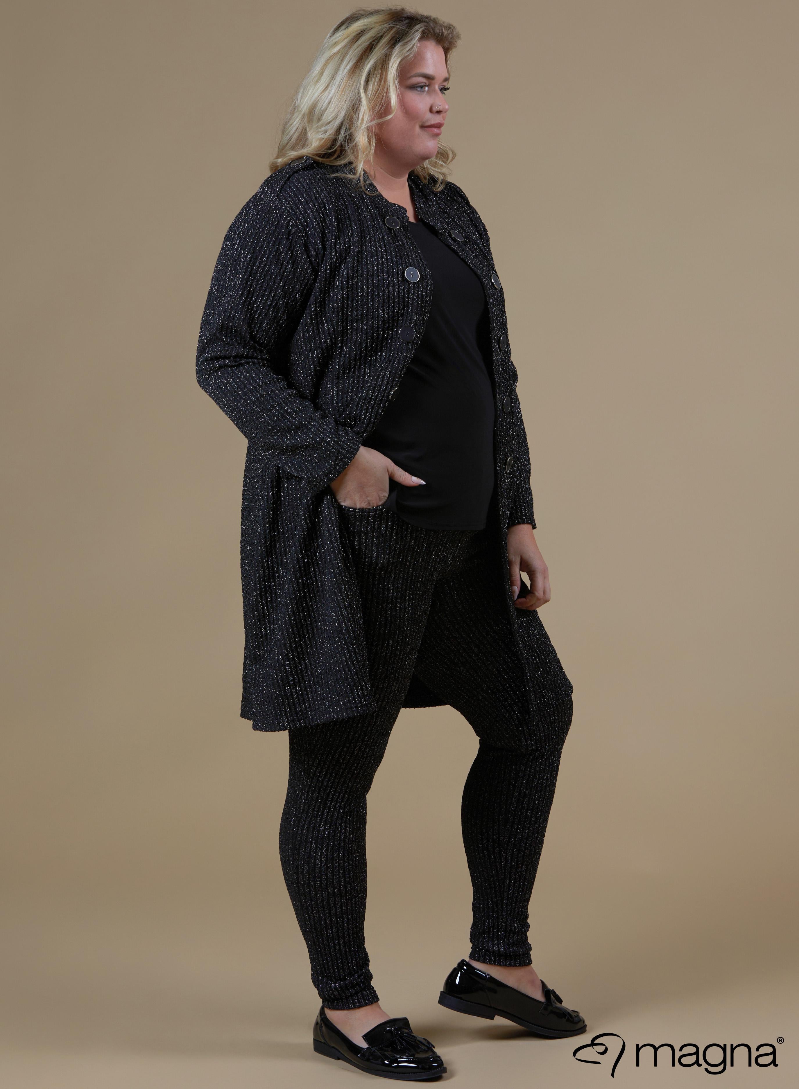 Magna Blazer Glitter Striped Pattern