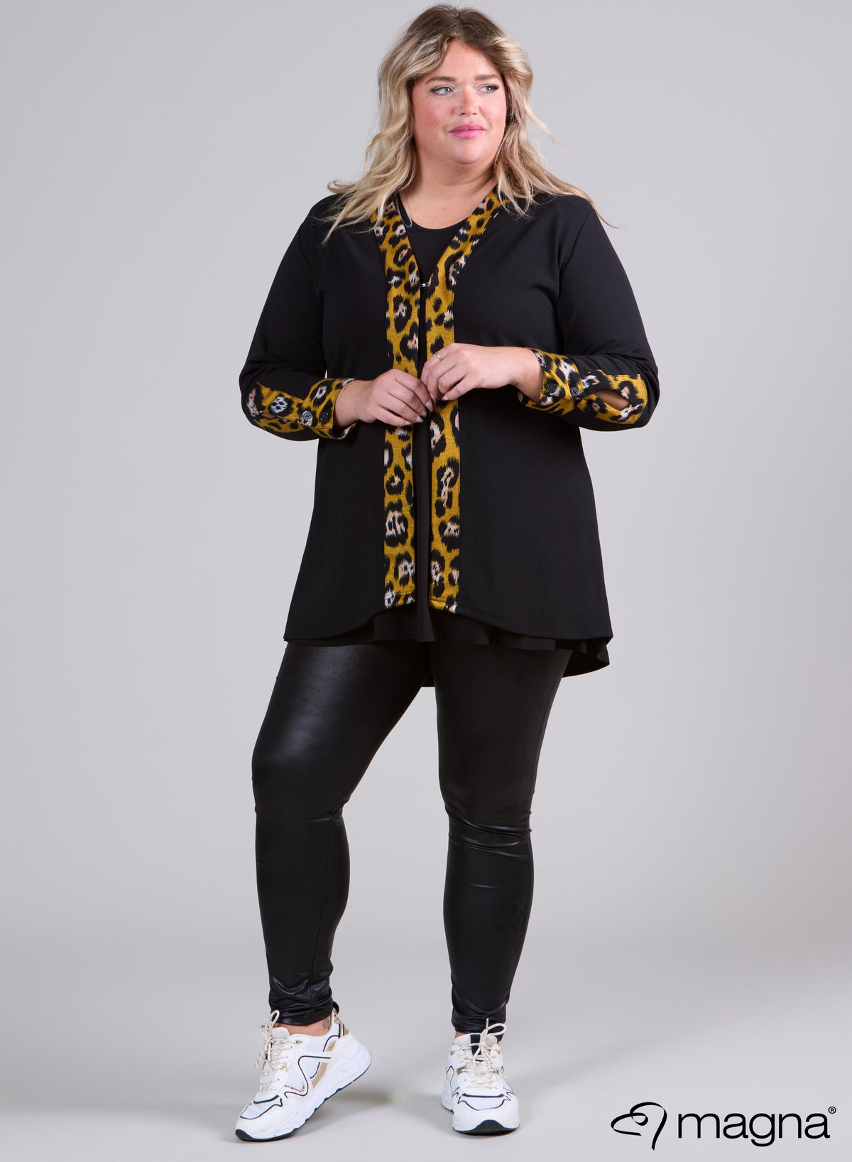 Magna Detail Blazer mit Print-Muster