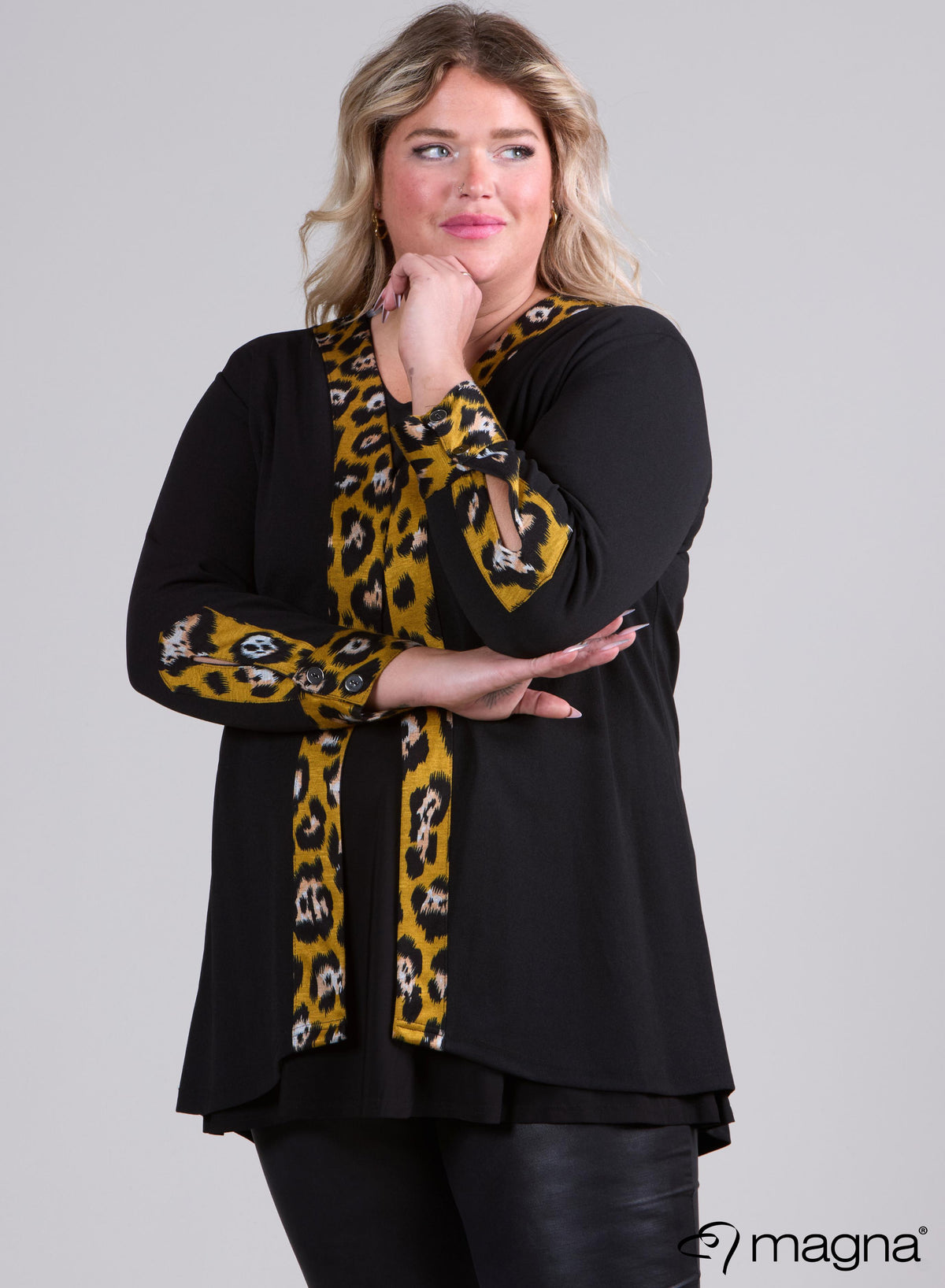 Magna Detail Blazer mit Print-Muster