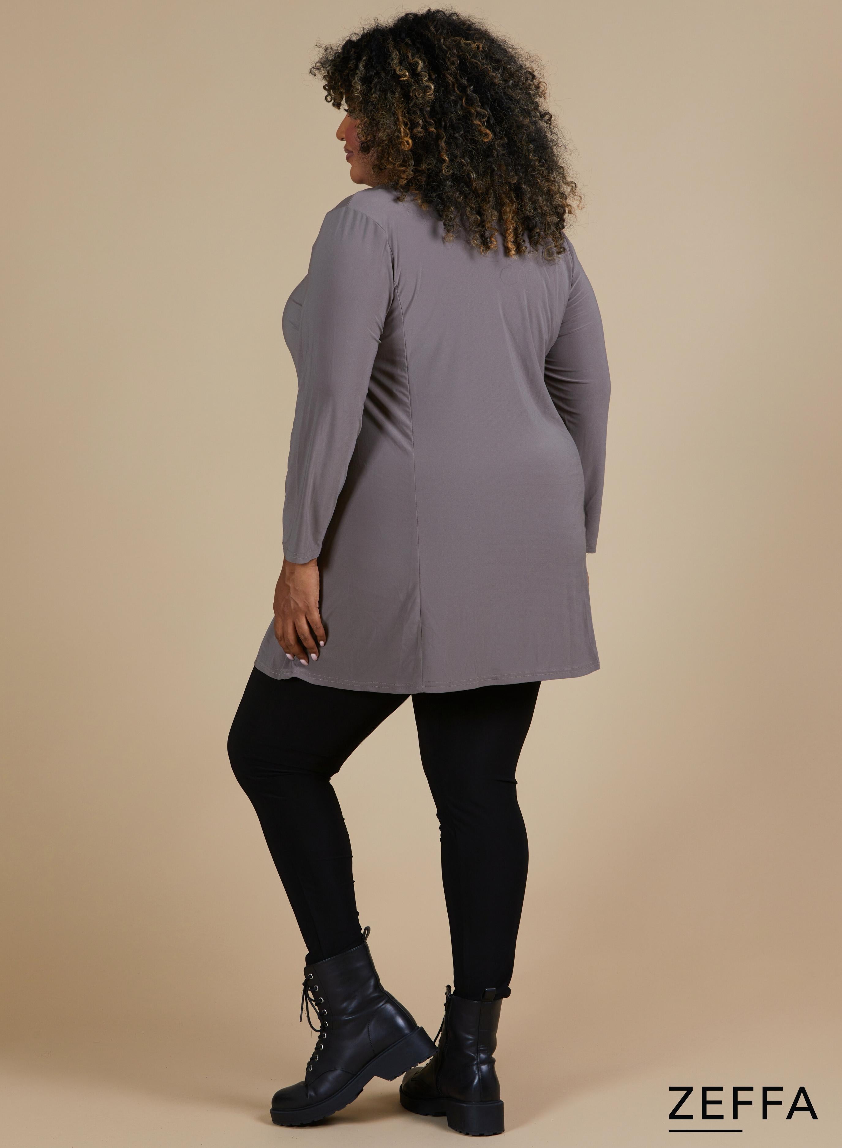 Zeffa A-Line Tunic Taupe