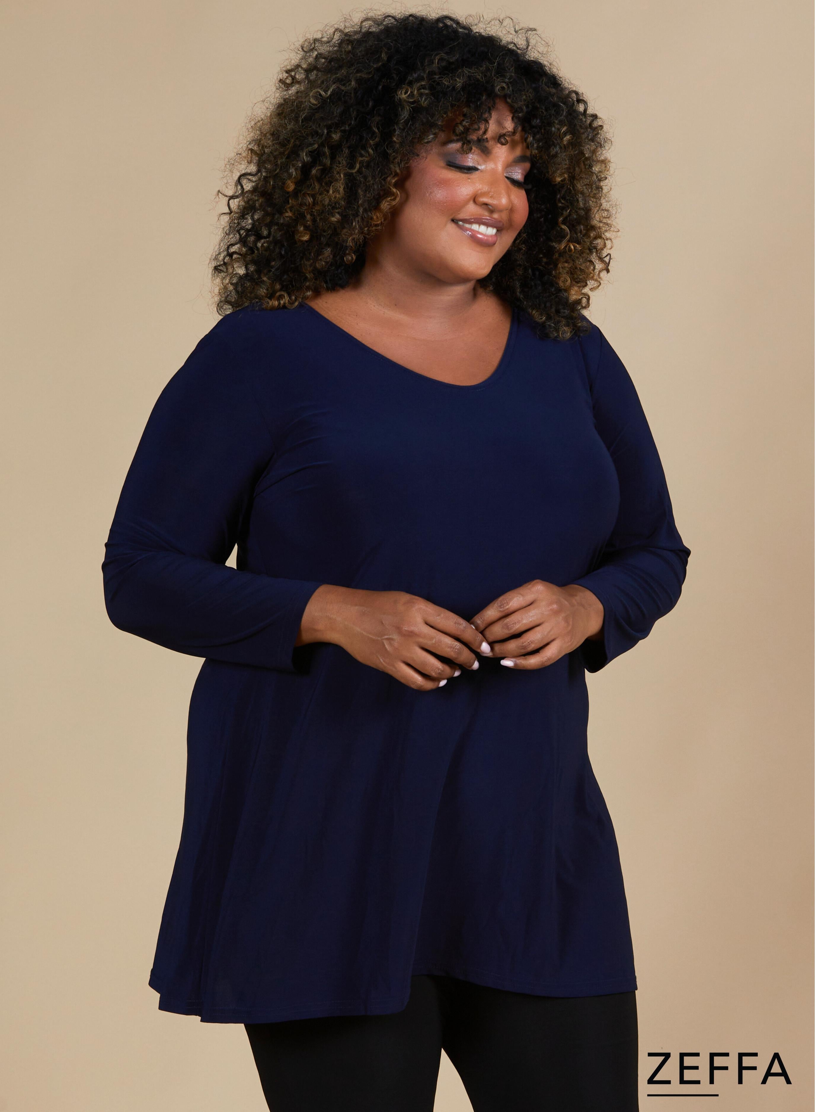 Zeffa A-Line Tunic Navy