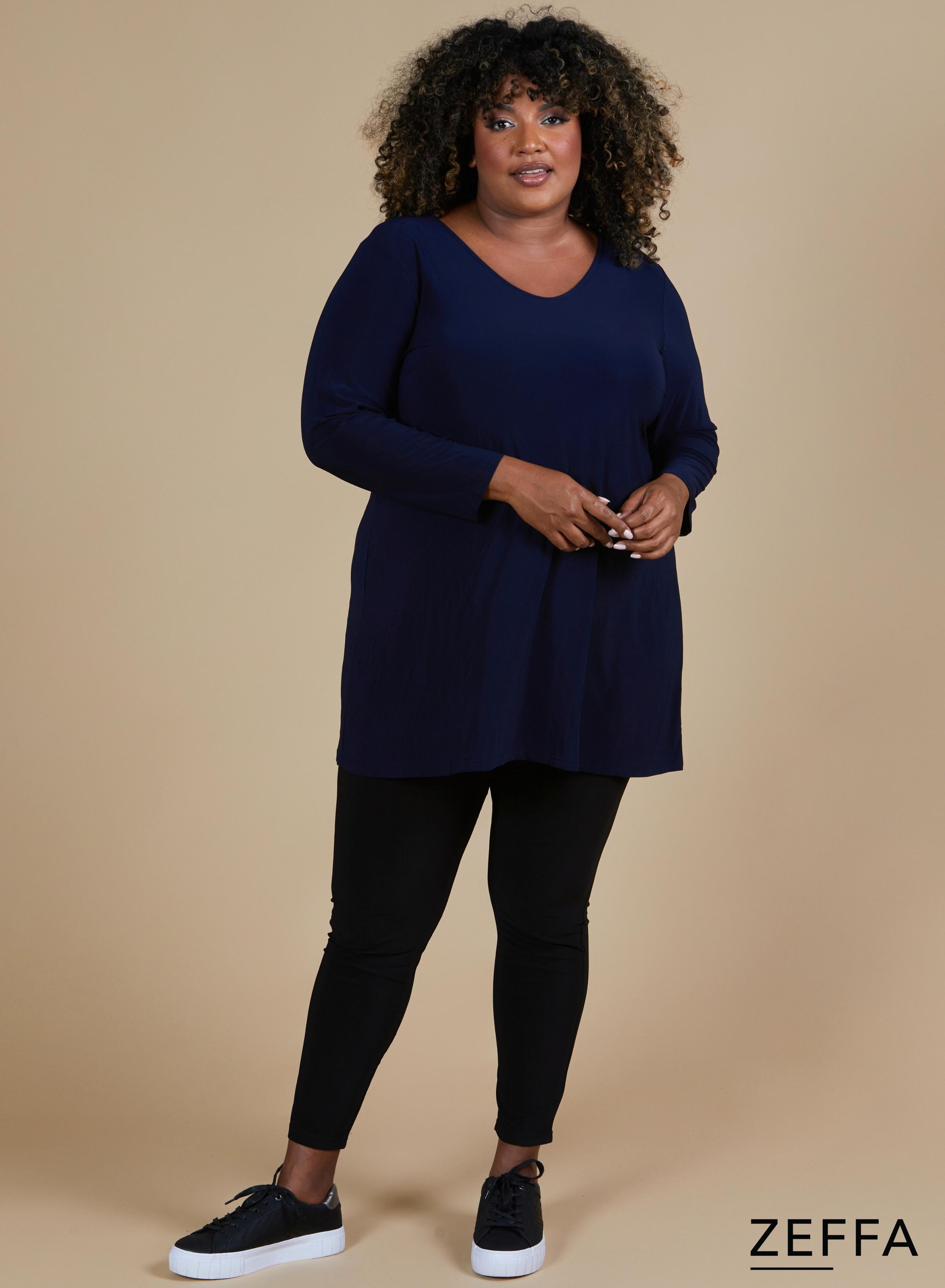 Zeffa A-Line Tunic Navy