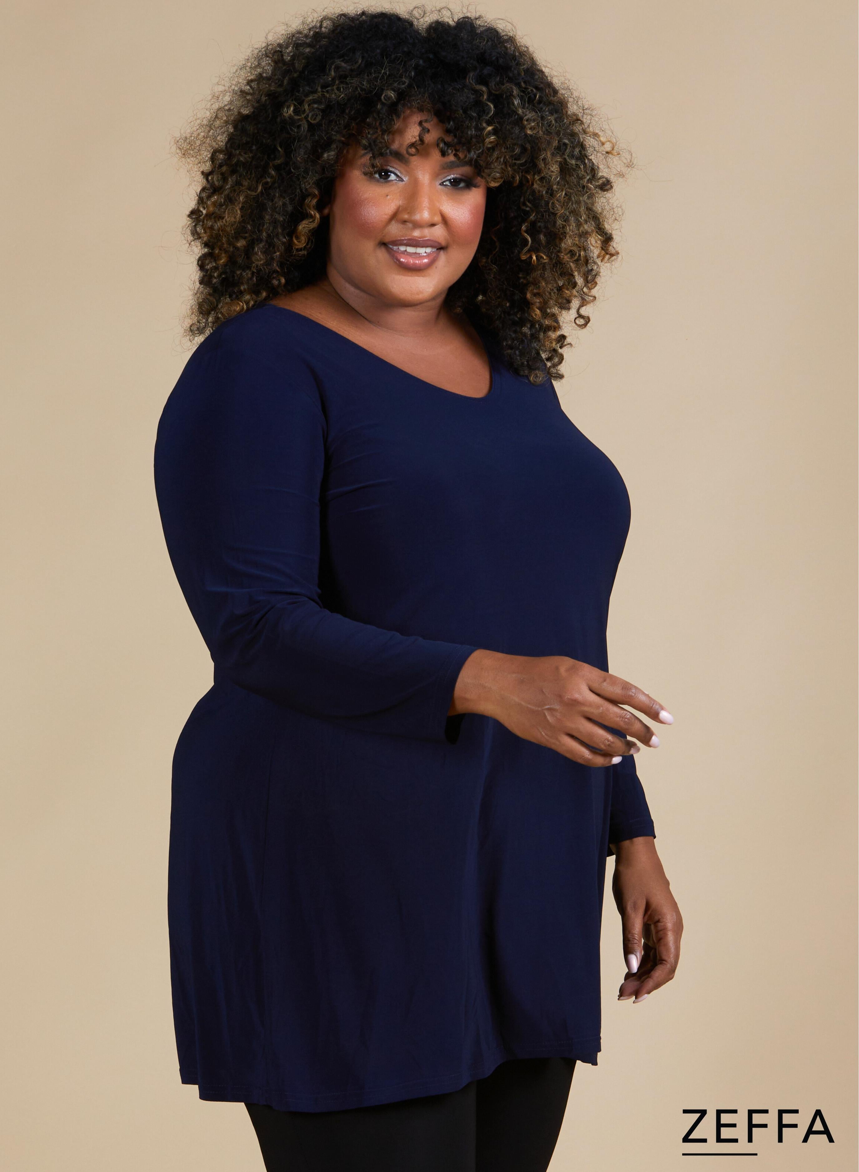Zeffa A-Line Tunic Navy