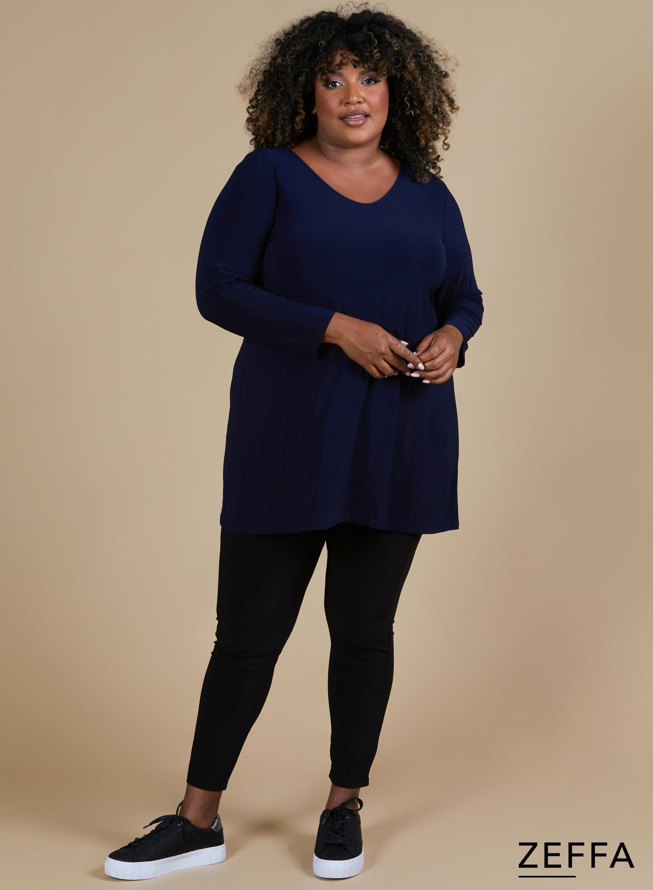 Zeffa A-Line Tunic Navy